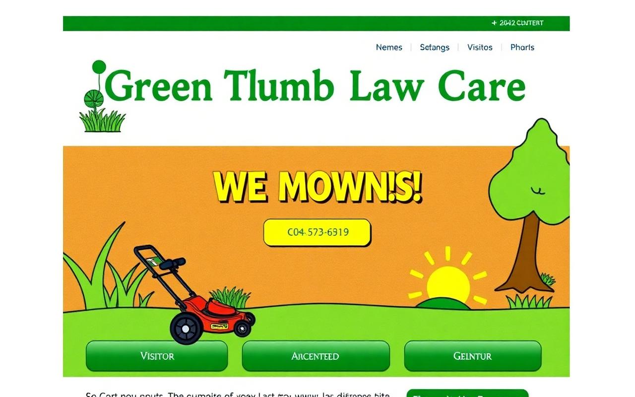 Greenview Landscapes old website before redesign