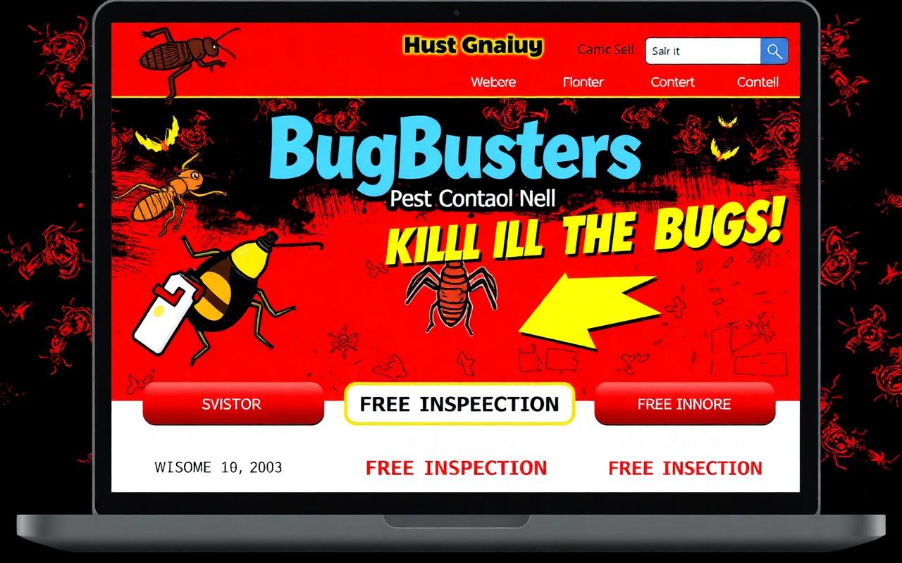 Protect Pest Control old website before redesign