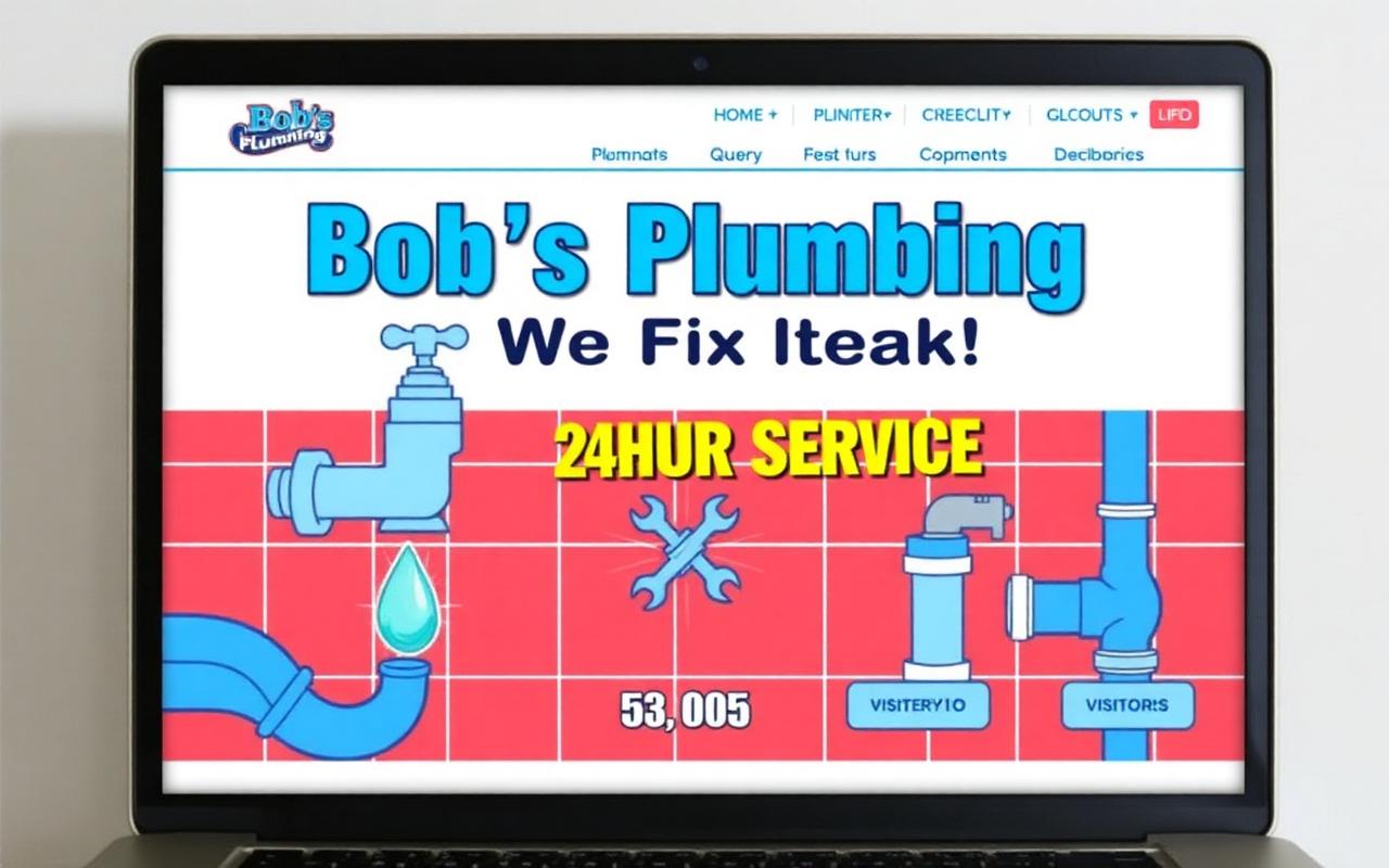 Bluewater Plumbing old website before redesign