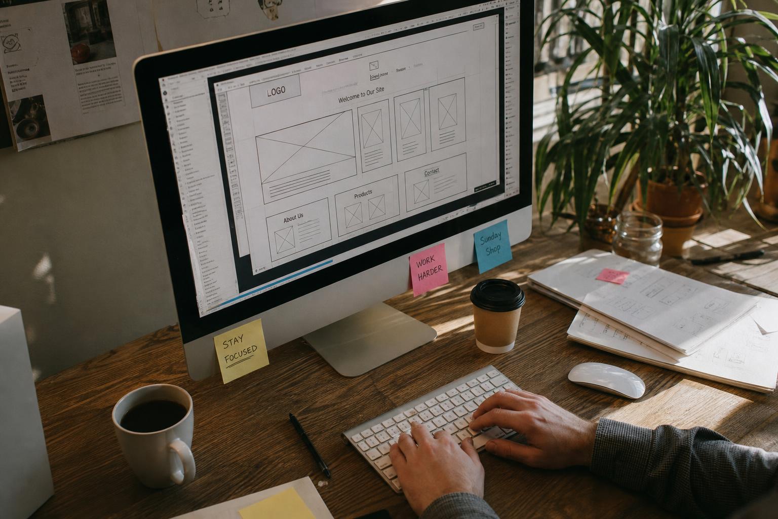 Facility Works Web Designs design team collaborating on a client website